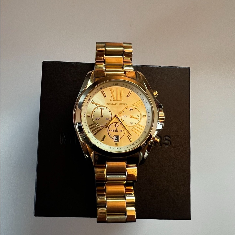 Michael Kors Gold-Tone Chronograph Watch